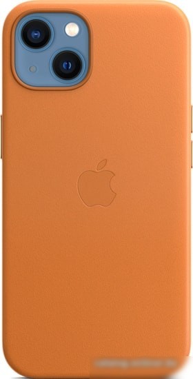 Чехол для телефона Apple MagSafe Leather Case для iPhone 13 (золотистая охра)