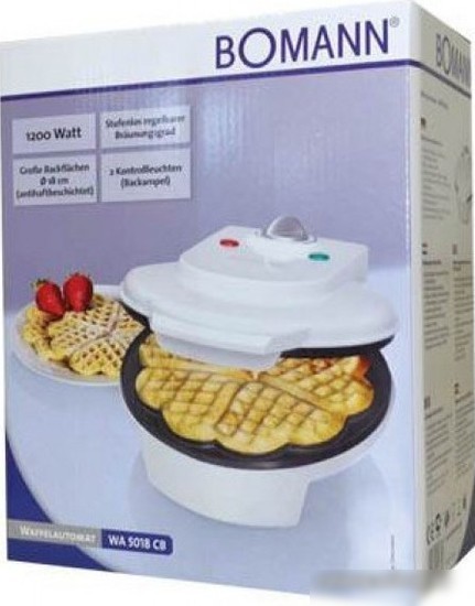 Вафельница Bomann WA 5018 CB (белый)