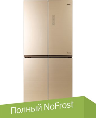 Четырёхдверный холодильник CENTEK CT-1756 NF Beige Glass