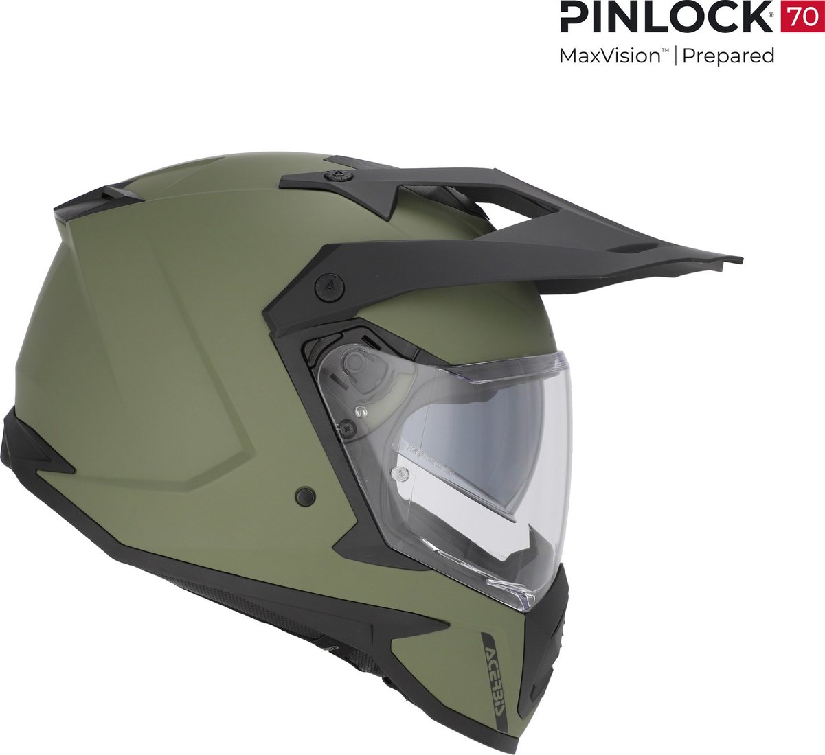 Мотошлем Acerbis Assault 0026643.582.062 (S, армейский зеленый)