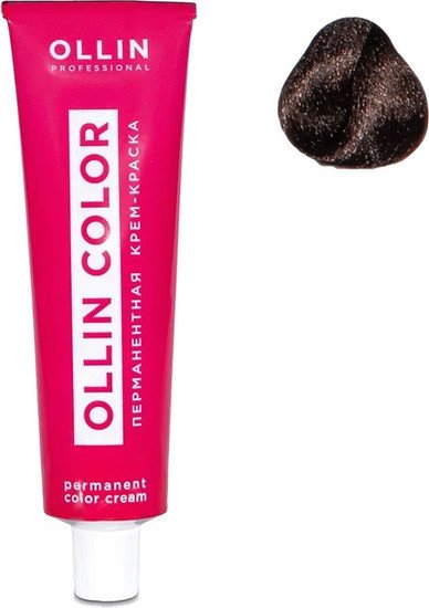 Крем-краска Ollin Professional Color перманентная 4/71 шатен коричнево-пепельный 60 мл