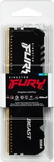 Оперативная память Kingston FURY Beast RGB 16GB DDR4 PC4-28800 KF436C18BBA/16