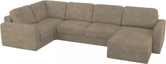 П-образный диван Mio Tesoro Aurora компл.3 правый (Kashemir 230 коричневый)