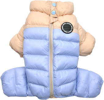 Комбинезон для животных Puppia Ultra Light Pastel PAUD-JP1675-BE-M (бежевый/голубой)