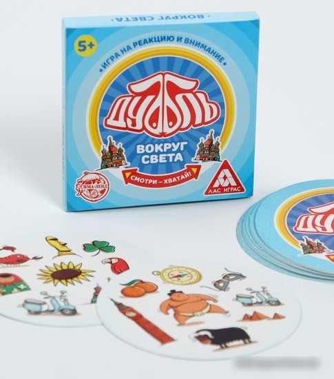 Настольная игра Лас Играс Дуббль. Вокруг света 4224401