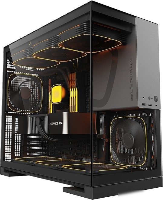 Корпус Geometric Future Model 5 5FAN (черный/серый)