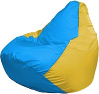Кресло-мешок Flagman Груша Мини L Г0.1-280 (голубой/желтый)