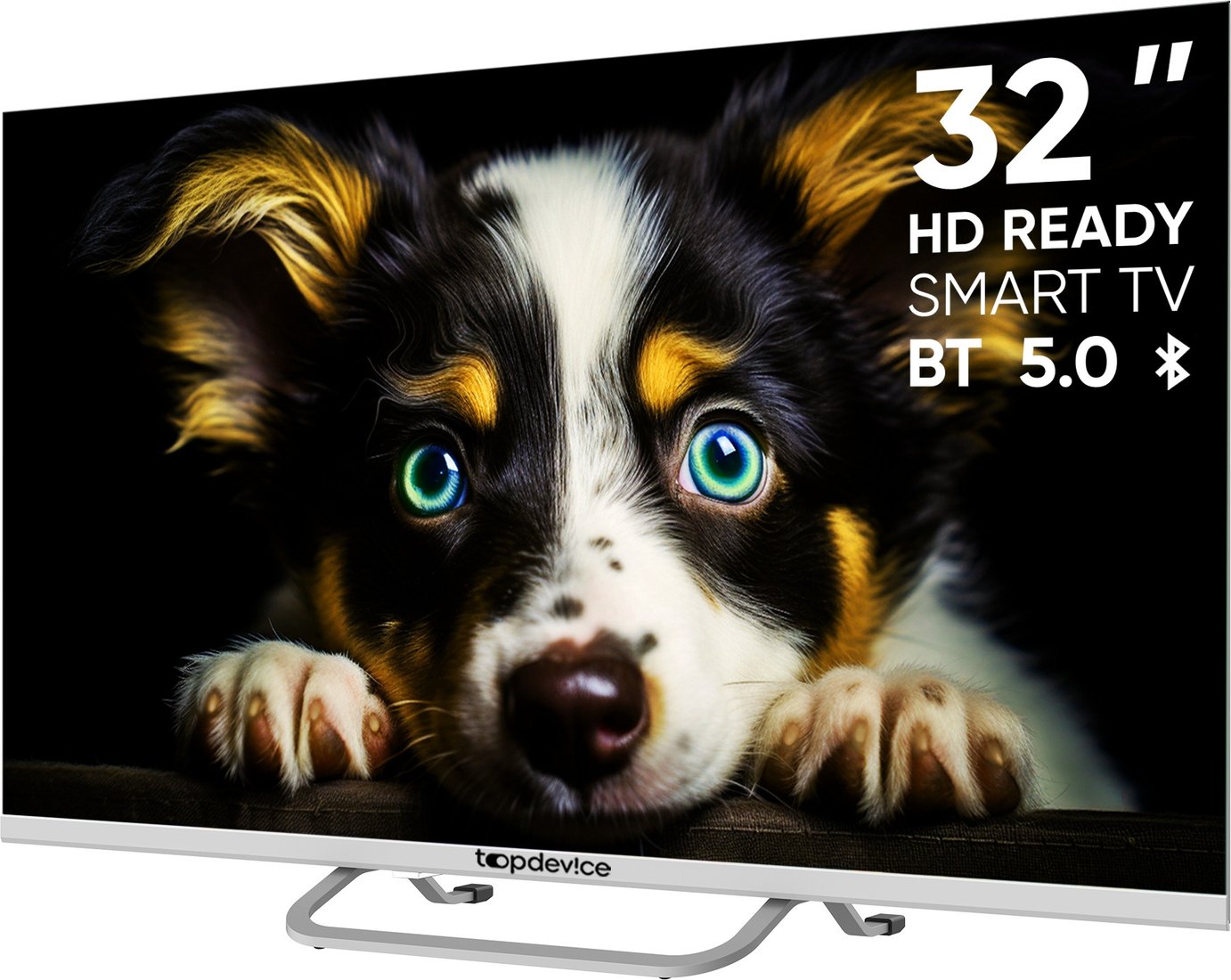 Телевизор Topdevice 32" Frameless Neo CS04 (белый)