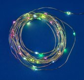Гирлянда роса Uniel ULD-S0500-050/DTB/3AA/RC RGB IP20 DEW UL-00007248