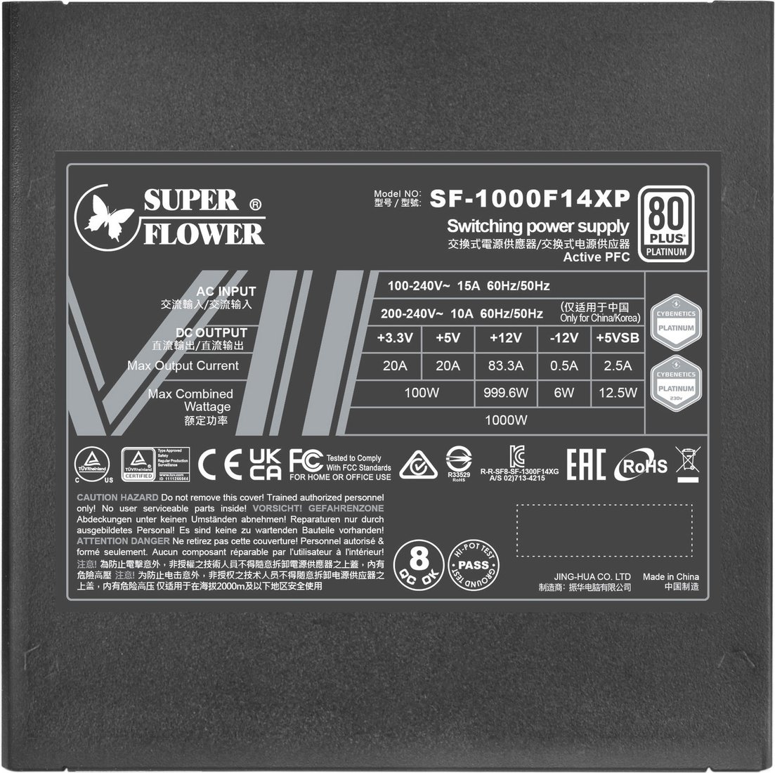 Блок питания Super Flower Leadex VII Platinum PRO 1000W SF-1000F14XP