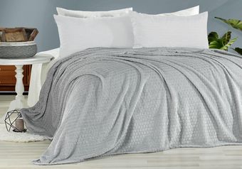 Плед Karven Super Soft Melinda Евро 200x220 Р 942 Melinda (серый)