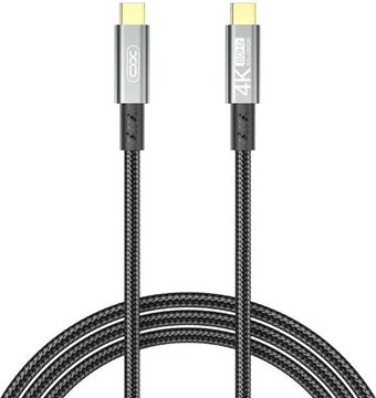 Кабель XO GB020 USB Type-C - USB Type-C (1 м, черный)