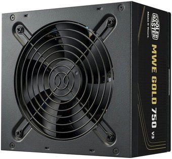 Блок питания Cooler Master MWE Gold 750 V3 ATX 3.1 Non-Modular MPE-7506-ACAG-BEU