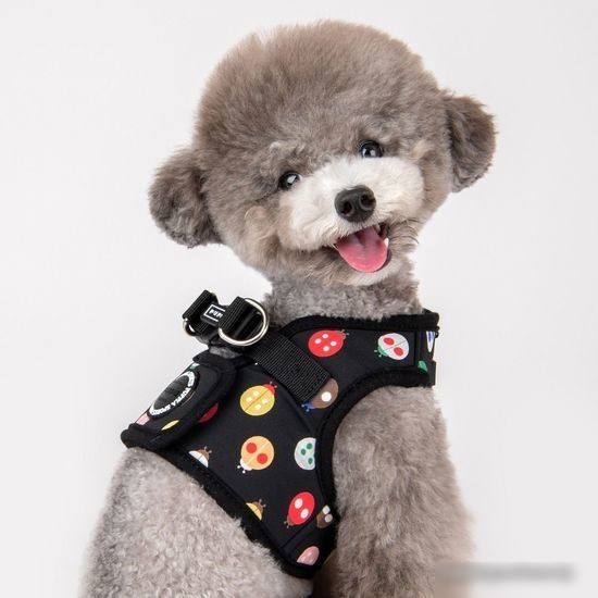 Шлейка-жилетка Puppia Lady Beetle-A PAWA-HB1957-BK-M (черный)