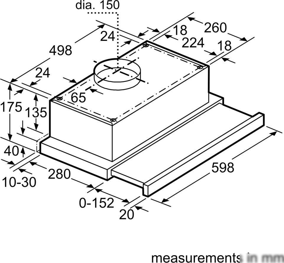 Кухонная вытяжка Bosch Serie 2 DFT63CA20Q