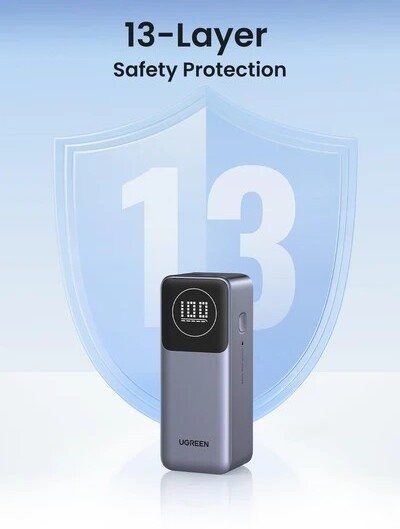 Внешний аккумулятор Ugreen PB724 12000mAh (серый)
