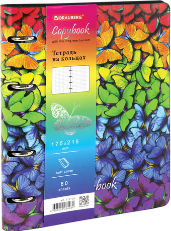 Полуобщая тетрадь BRAUBERG Vista Butterflies А5 112128