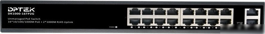 Неуправляемый коммутатор DPTEK DK1000-16TP2G