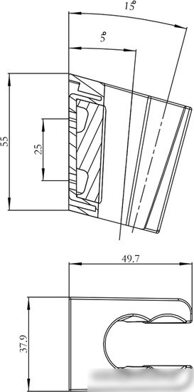 Держатель душевой лейки IDDIS 080CP00i53