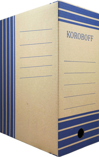 Коробка архивная Koroboff 327х100х240 (бурый)