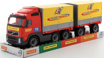 Полесье Volvo автомобиль бортовой тентовый с прицепом 58294