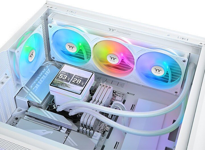 Система жидкостного охлаждения для процессора Thermaltake TH360 V3 Ultra ARGB Sync Snow Edition CL-W476-PL12SW-A