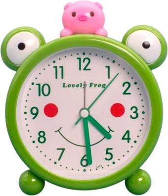 Настольные часы ILikeGift Lovely frog with piglet 100P-2303-01 (зеленый)