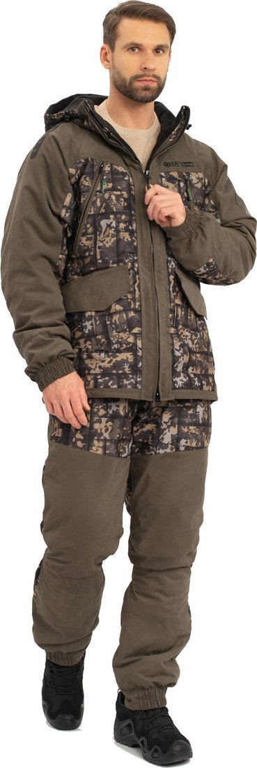 Костюм Huntsman Горка Люкс -15°C Хаки/005 Исландия/Alova (р.44-46/182-188)