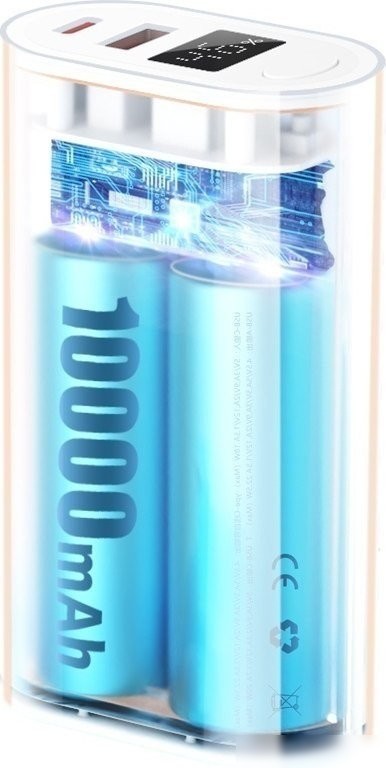 Внешний аккумулятор XO PR222 10000mAh (голубой/оранжевый)