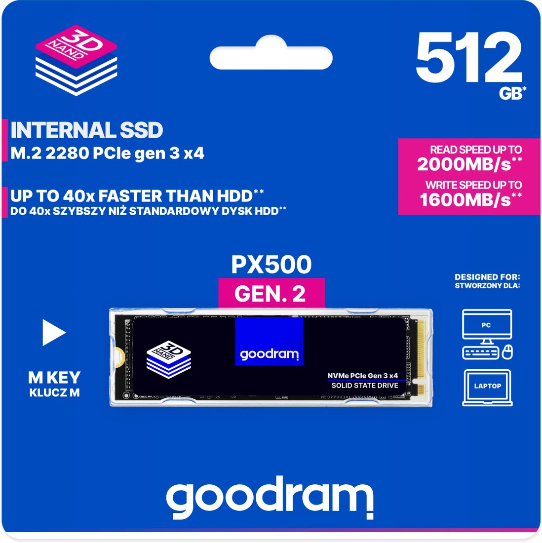SSD GOODRAM PX500 gen.2 512GB SSDPR-PX500-512-80-G2