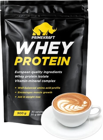 Протеин Prime Kraft Whey Protein с витаминами и минералами (900г, капучино)