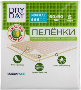 Пеленки Modum Dry Day Normal 60x90 (5 шт)