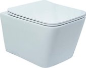 Унитаз подвесной Deante Bau VSS01102B с крышкой Slim Soft-Close (белый)