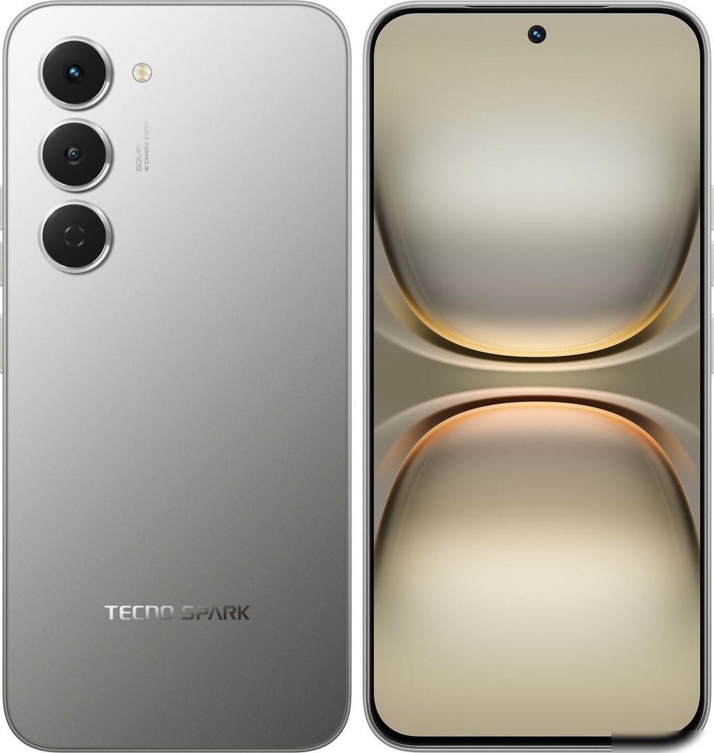 Телефон Tecno Spark 40 Pro 8GB/256GB (лунный титановый)