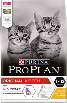 Сухой корм для кошек Pro Plan Original Kitten с курицей 3 кг