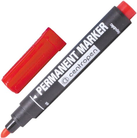 Маркер перманентный Centropen 2.5 мм 8566 0104 (красный)