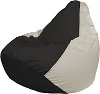 Кресло-мешок Flagman Груша Мега XXXL Г3.1-392 (черный/белый)