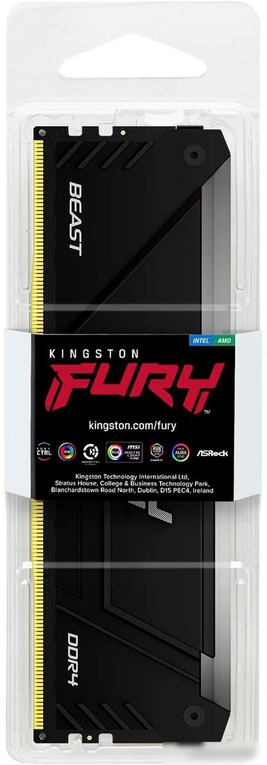 Оперативная память Kingston FURY Beast RGB 8ГБ DDR4 3600 МГц KF436C17BB2A/8