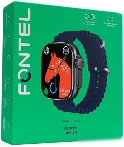 Умные часы Fontel iWatch Ultra 9 (черный)