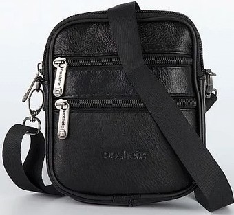 Мужская сумка Poshete 252-9950-BLK (черный)