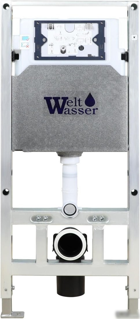 Унитаз подвесной WeltWasser Amberg 506 ST + Nesenbach 004 GL-WT + Amberg RD-CR