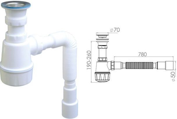 Сифон AV Engineering AVE129760