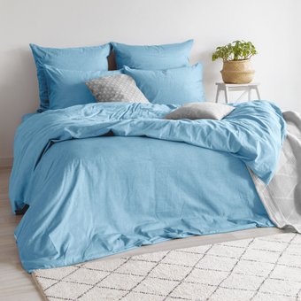 1.5-спальный комплект постельного белья Verossa Melange 1.5сп 70x70 930900 (Aqua)