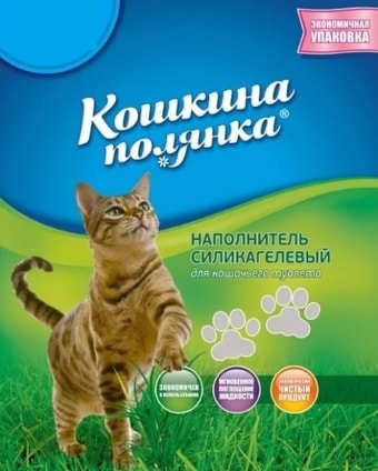 Наполнитель Кошкина Полянка Силикагелевый (без запаха) 50 л