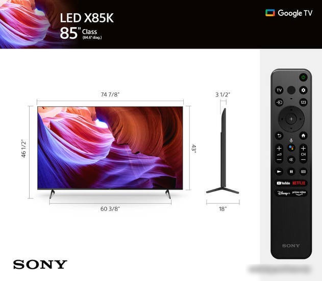 Телевизор Sony X85TK KD-85X85K