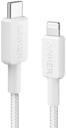 Кабель Anker PowerLine 322 A81B5 USB Type-C - Lightning 60W (0.9 м, белый)