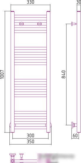 Полотенцесушитель Сунержа Модус 1000x300 00-0250-1030