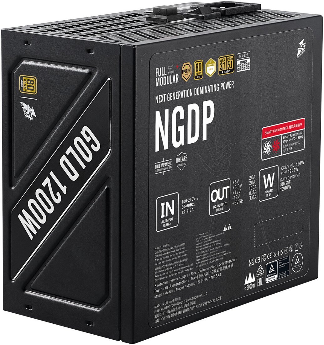 Блок питания 1stPlayer NGDP Gold 1200W HA-1200BA4
