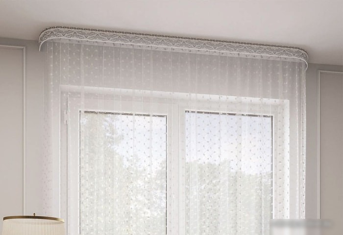 Карнизы для штор Legrand Прима (2.4 м, белый хром)