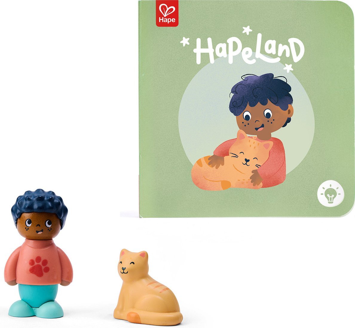 Развивающая игра Hape Мальчик и кошка E3432_HP